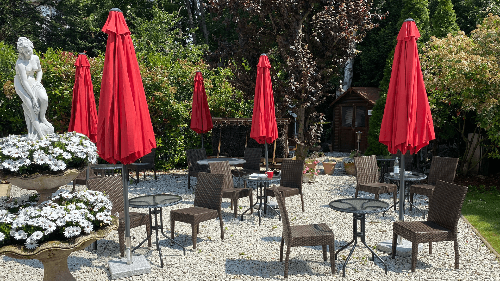 Café in der Villa am Südpark – stimmungsvoller Einblick